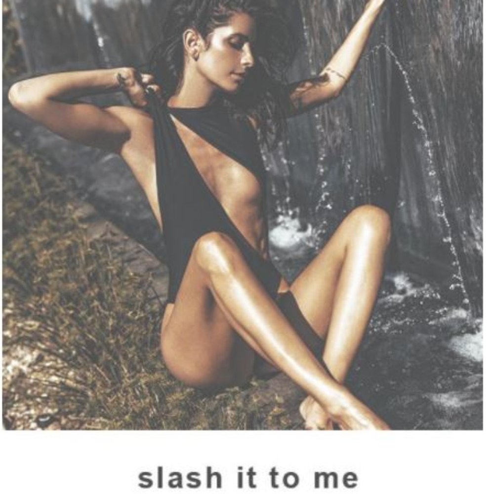 Lee + Lani Slash Cut Out One Piece Swimsuit in Tan